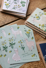 Load image into Gallery viewer, Alpacas &amp; Wildflowers Recyclable Paper Sticker Set
