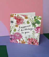 Load image into Gallery viewer, Floral Happy Birthday Greeting Card

