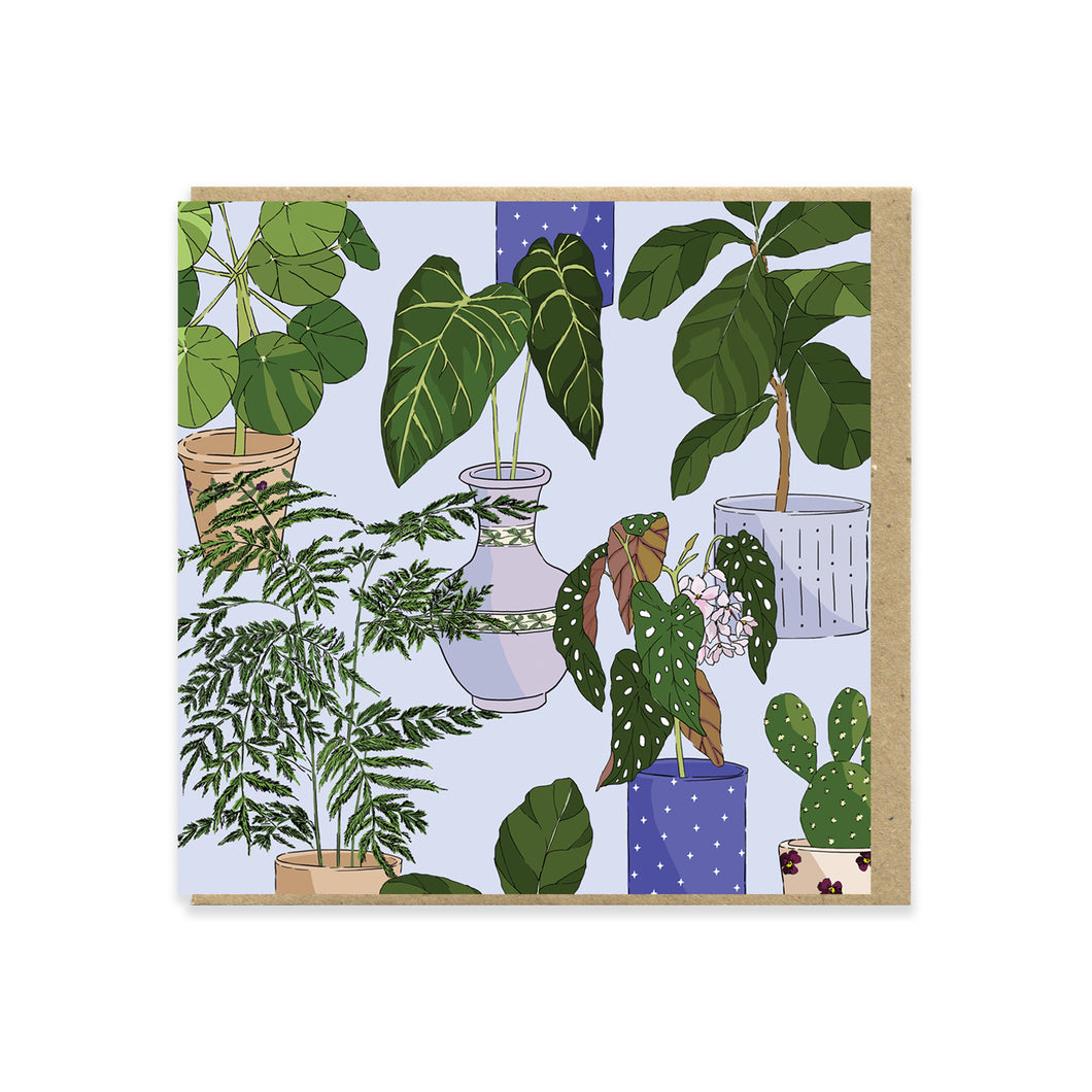 Houseplant Party Greeting Card