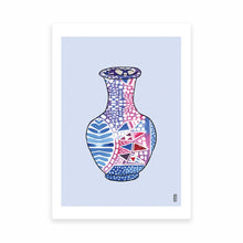 Load image into Gallery viewer, Pattern Vase on Lilac Art Print
