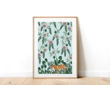 Load image into Gallery viewer, Tiger among the Passionfruit Art Print
