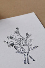 Load image into Gallery viewer, Set of 5 Hand Stamped Buttercup Recycled Cards
