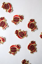 Load image into Gallery viewer, Pomegranate Embroidered Iron-on Patch
