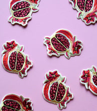 Load image into Gallery viewer, Pomegranate Embroidered Iron-on Patch
