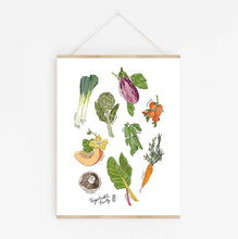 Load image into Gallery viewer, Vegetable Party Art Print
