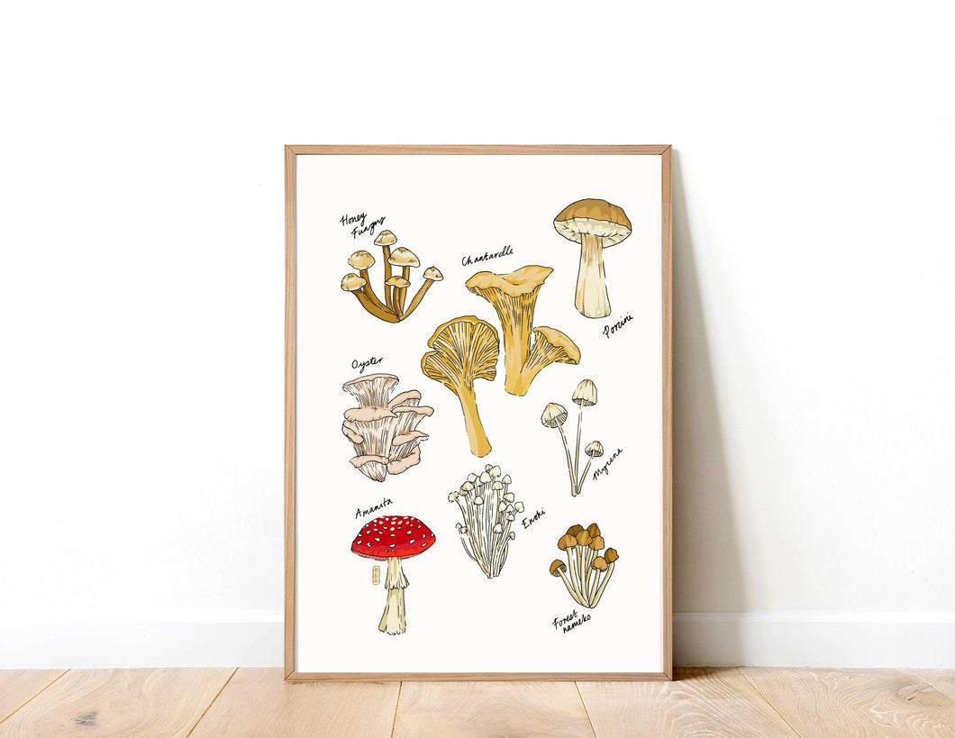 Mushroom Party Art Print